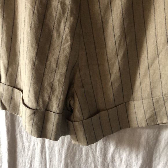 NWT MOD REF womens linen like walking shorts pinstripe detail size S - Picture 10 of 10